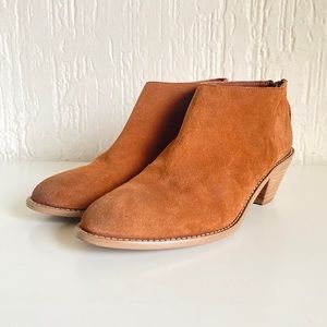 Kelsie Dagger BK KDB Tan Suede Ankle Boot Booties Size 9